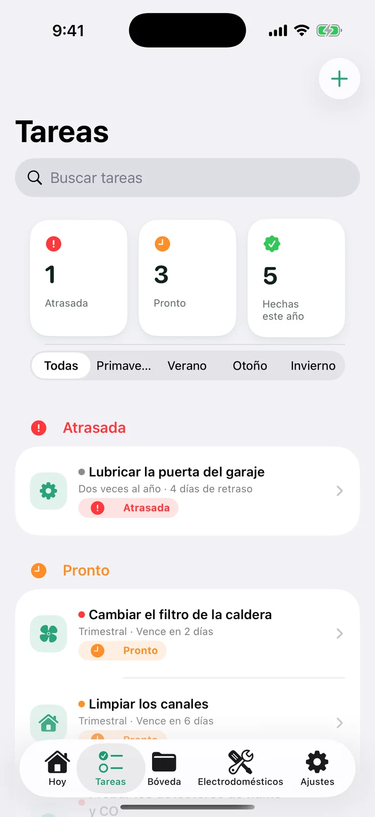 Un calendario claro de lo que vence, y cuándo.